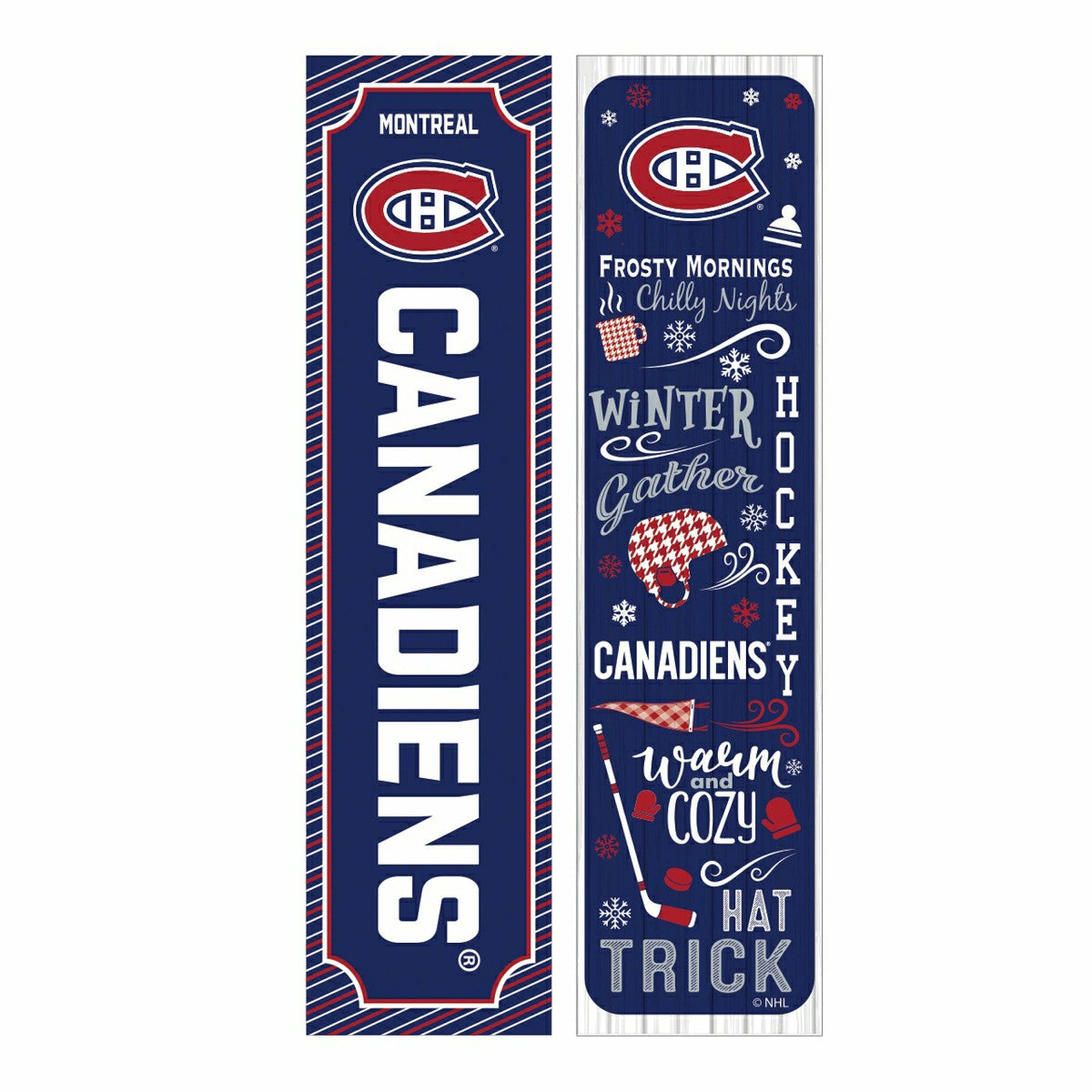 Montreal Canadiens 46" Double Sided Leaner, Winter Seasonal - NHL Home
