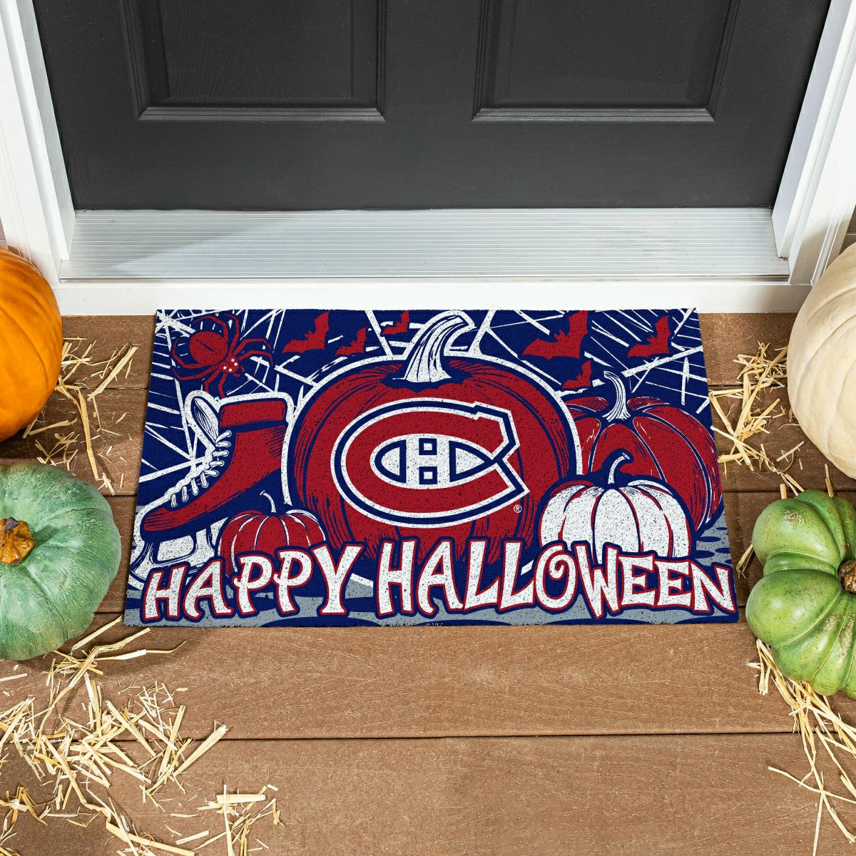 Montreal Canadiens Halloween PVC Mat, 28"x16" - NHL