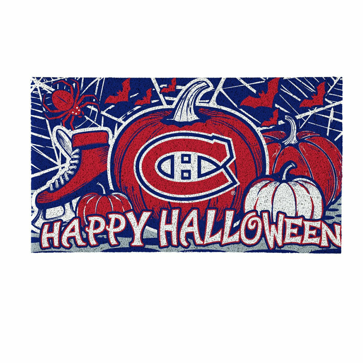 Montreal Canadiens Halloween PVC Mat, 28"x16" - NHL