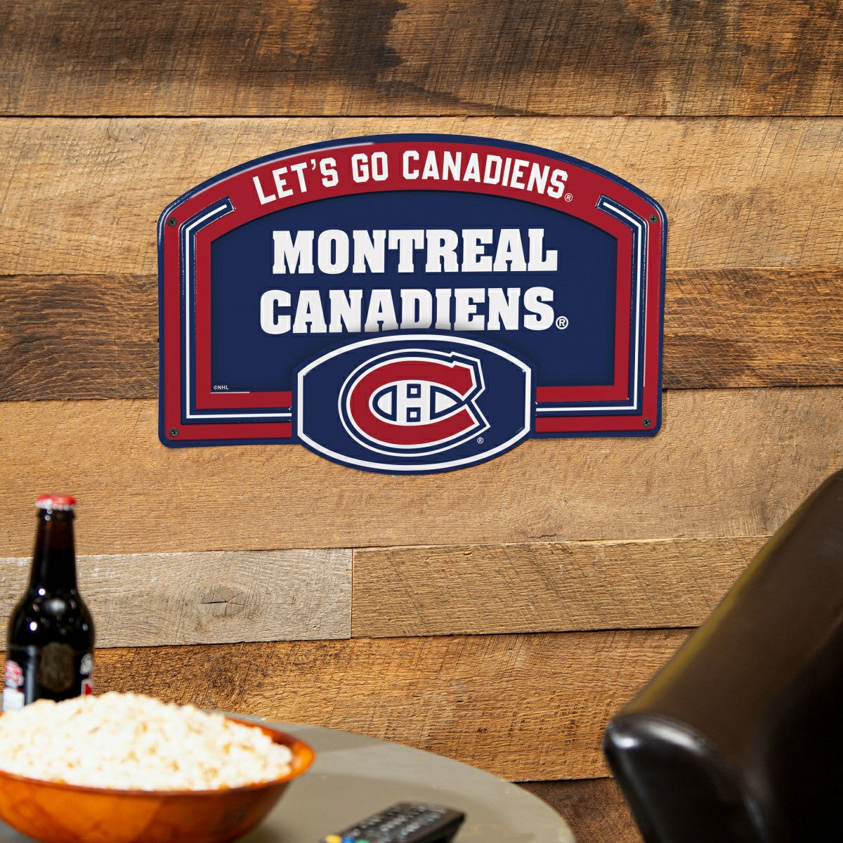 Montreal Canadiens USA Embossed Steel Wall Sign, 11" x 17" - NHL Home
