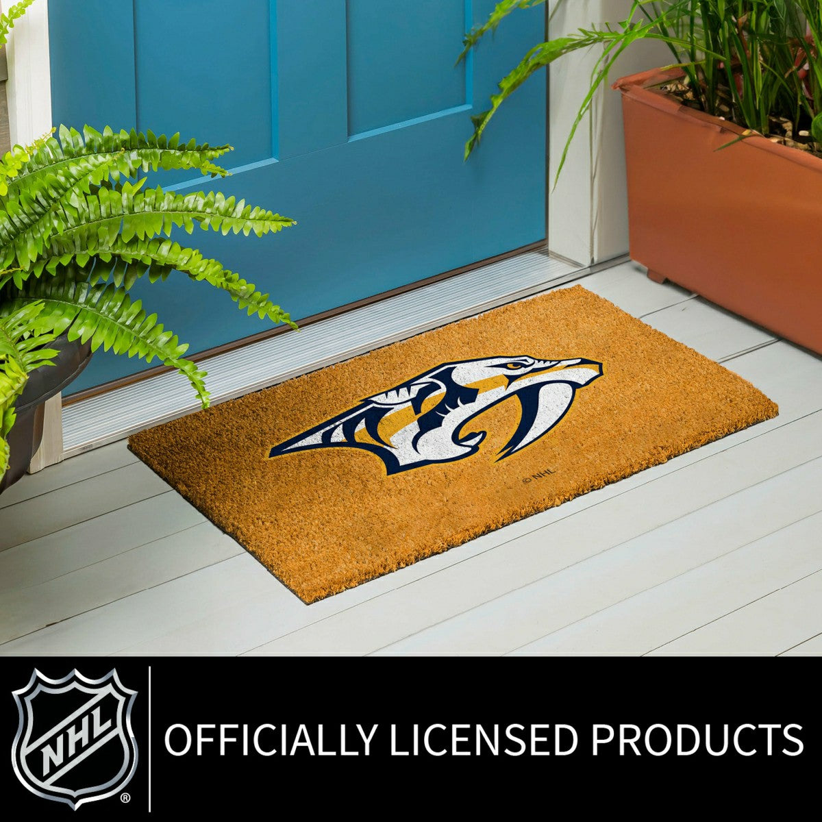 Coir Mat, 16"x28", Nashville Predators - NHL