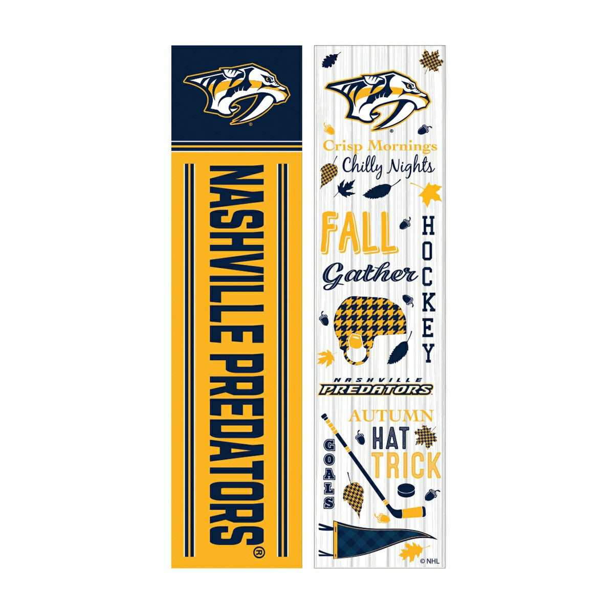Nashville Predators 46" Double Sided Leaner, Fall Seasonal - NHL Home