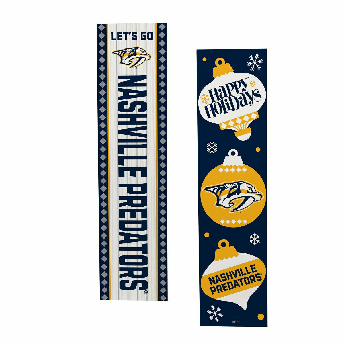 Nashville Predators 47" Double Sided Leaner, Christmas - NHL Home