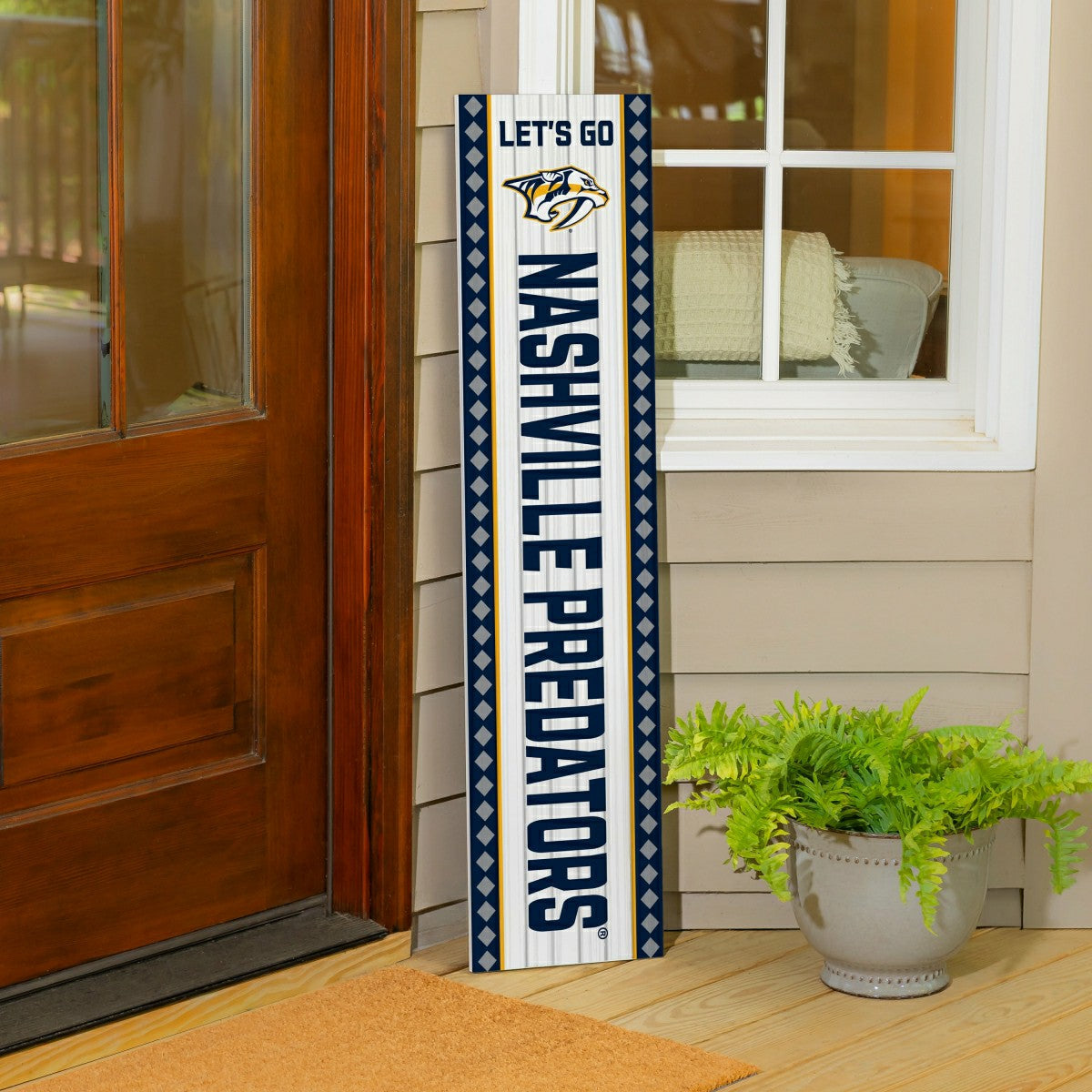 Nashville Predators 47" Double Sided Leaner, Christmas - NHL Home