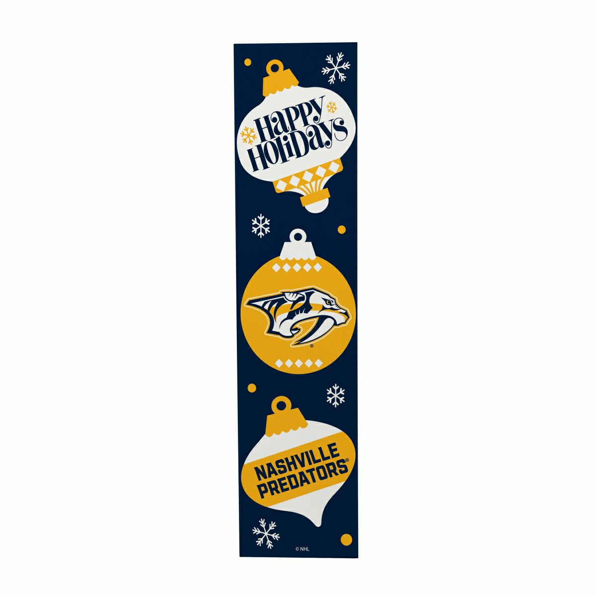 Nashville Predators 47" Double Sided Leaner, Christmas - NHL Home