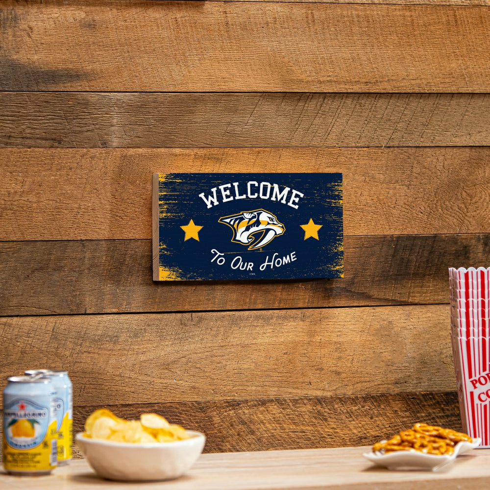 Nashville Predators Wood Wall Sign, 6x11 - NHL Home