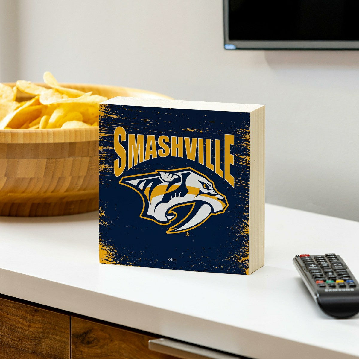 Nashville Predators Plock, Down Home Fans, 6x6 - NHL Home