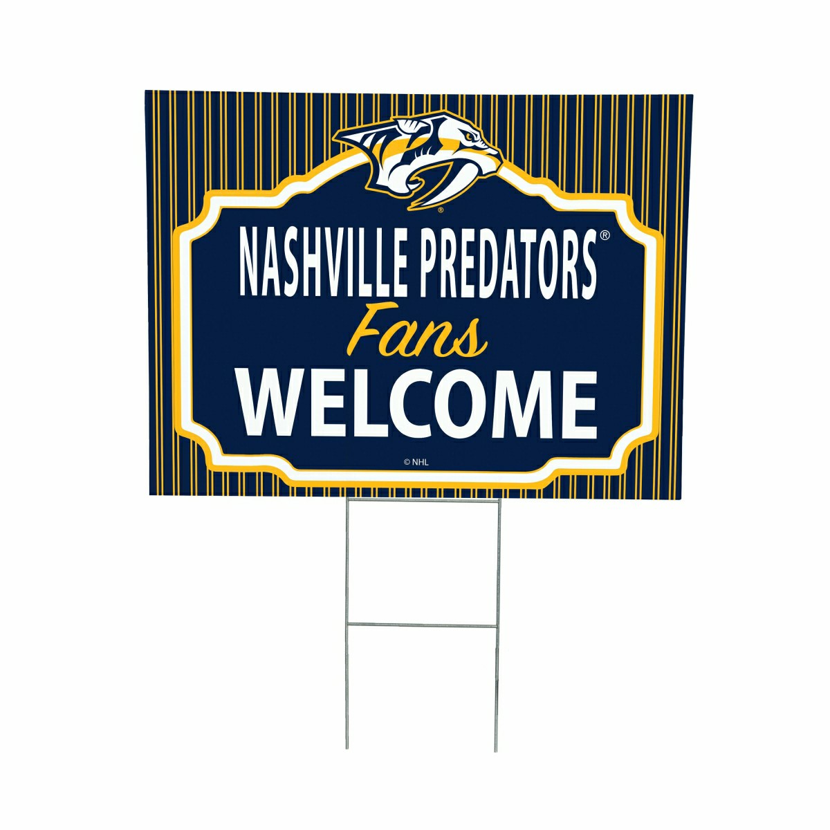 Nashville Predators Coroplast Yard Sign, "Fans Welcome" - NHL Home