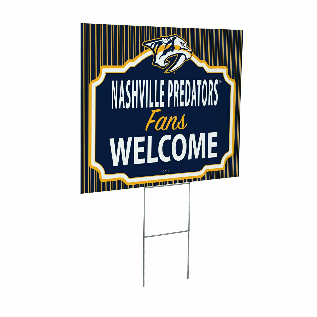 Nashville Predators Coroplast Yard Sign, "Fans Welcome" - NHL Home