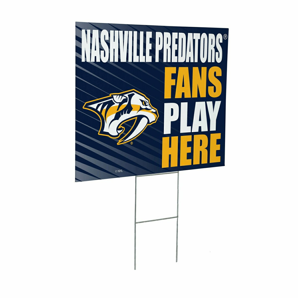 Nashville Predators Coroplast Yard Sign "Fans Play Here" - NHL Home
