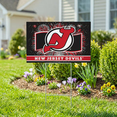 New Jersey Devils Yard Sign, Patriotic - NHL Home