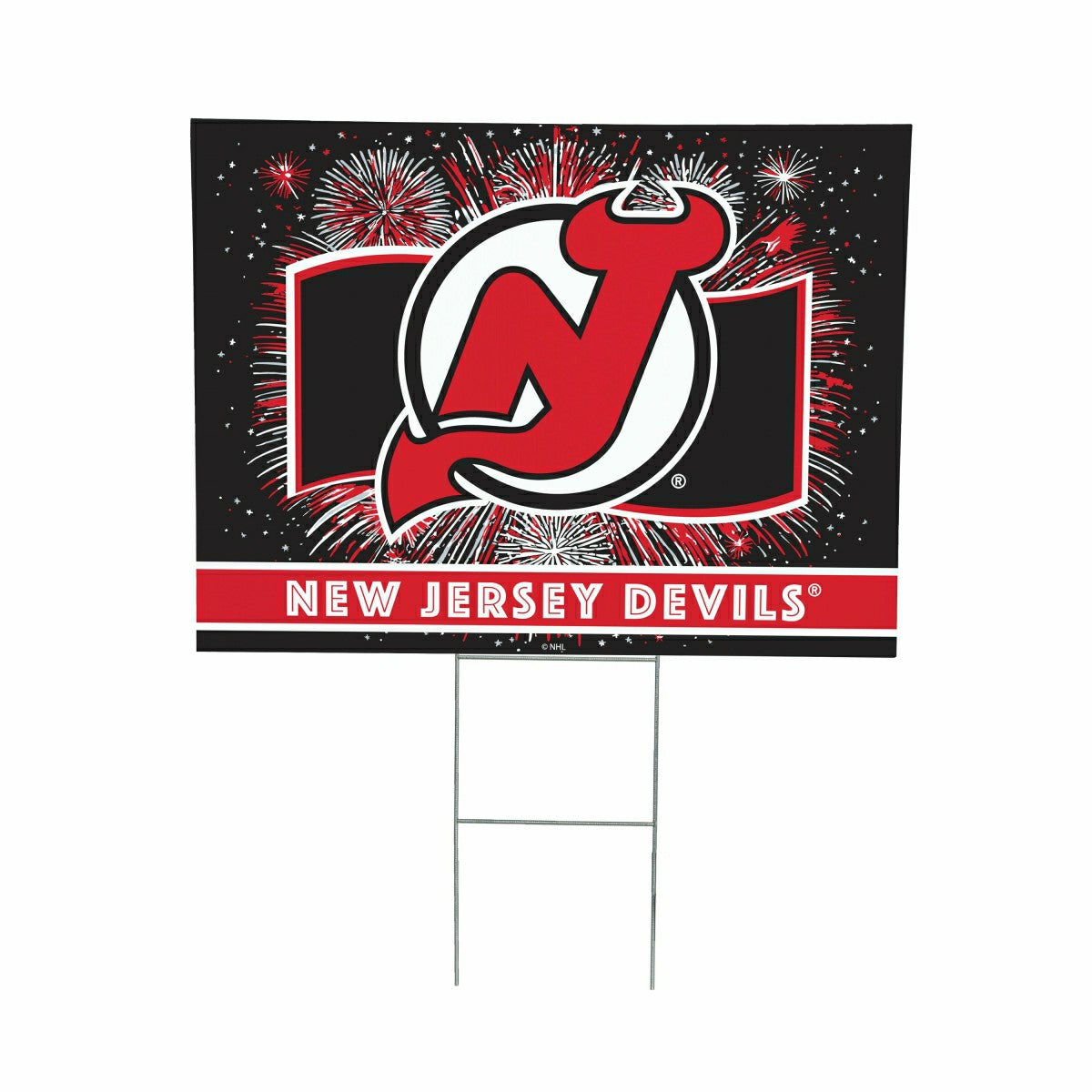 New Jersey Devils Yard Sign, Patriotic - NHL Home