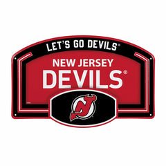 New Jersey Devils USA Embossed Steel Wall Sign, 11" x 17" - NHL Home