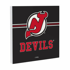 New Jersey Devils Wood Wall Sign, 12x12 - NHL Home