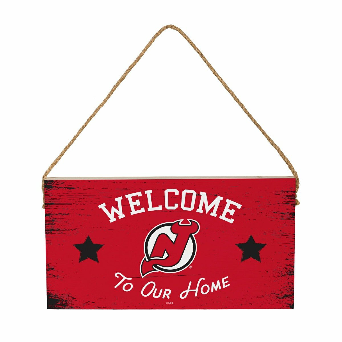 New Jersey Devils Wood Wall Sign, 6x11 - NHL Home