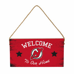 New Jersey Devils Wood Wall Sign, 6x11 - NHL Home