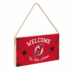 New Jersey Devils Wood Wall Sign, 6x11 - NHL Home