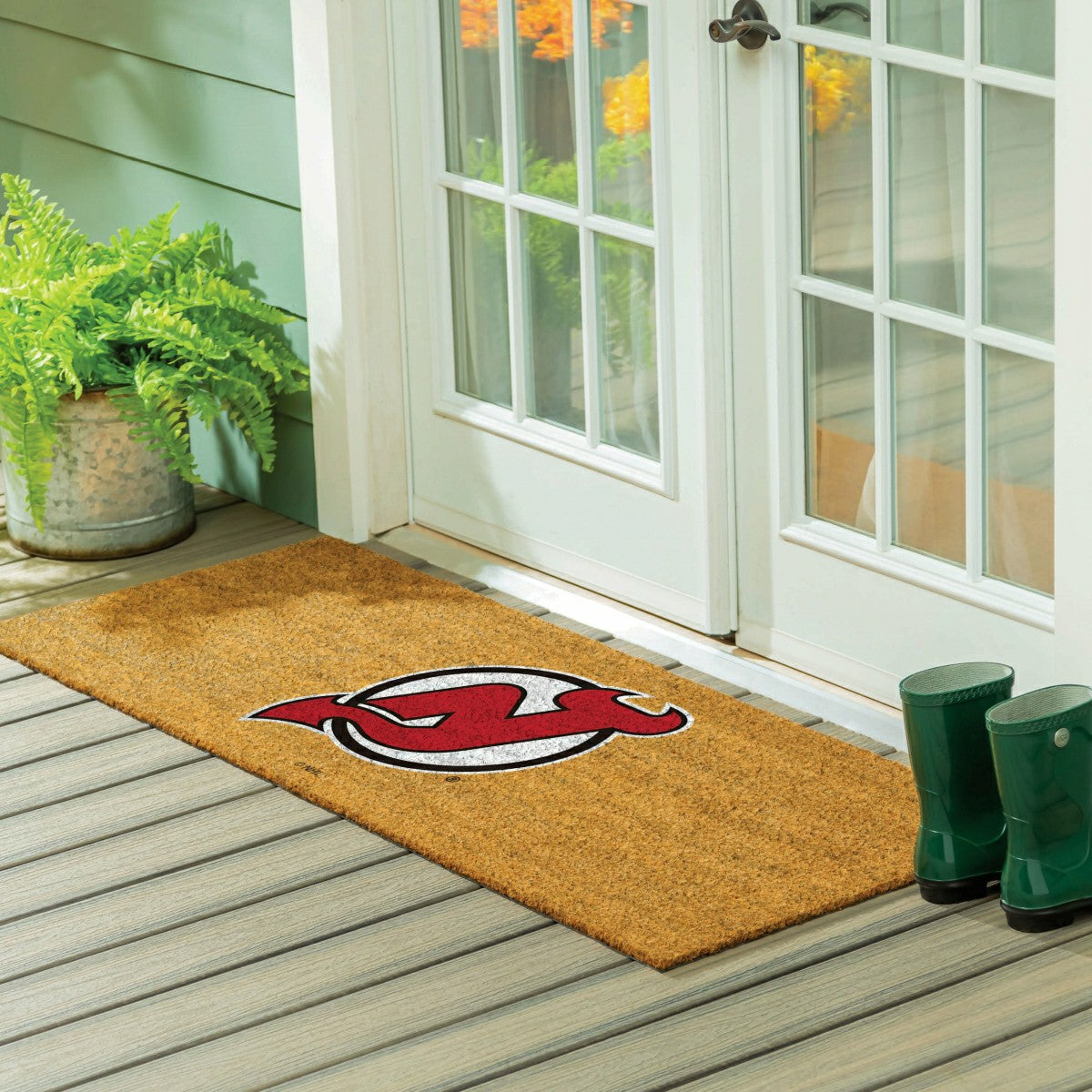 New Jersey Devils Extra Large Full Color Coir Mat, 60"x24" - NHL