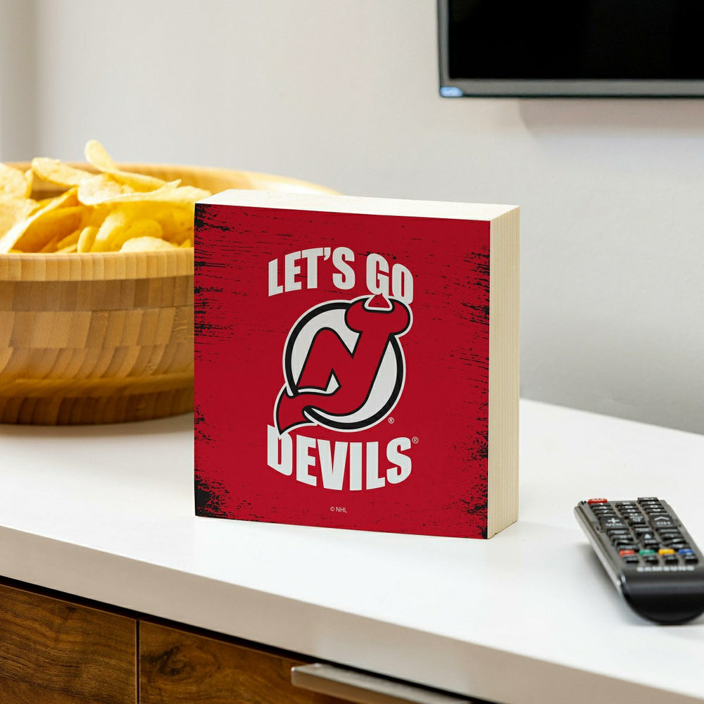 New Jersey Devils Plock, Down Home Fans, 6x6 - NHL Home