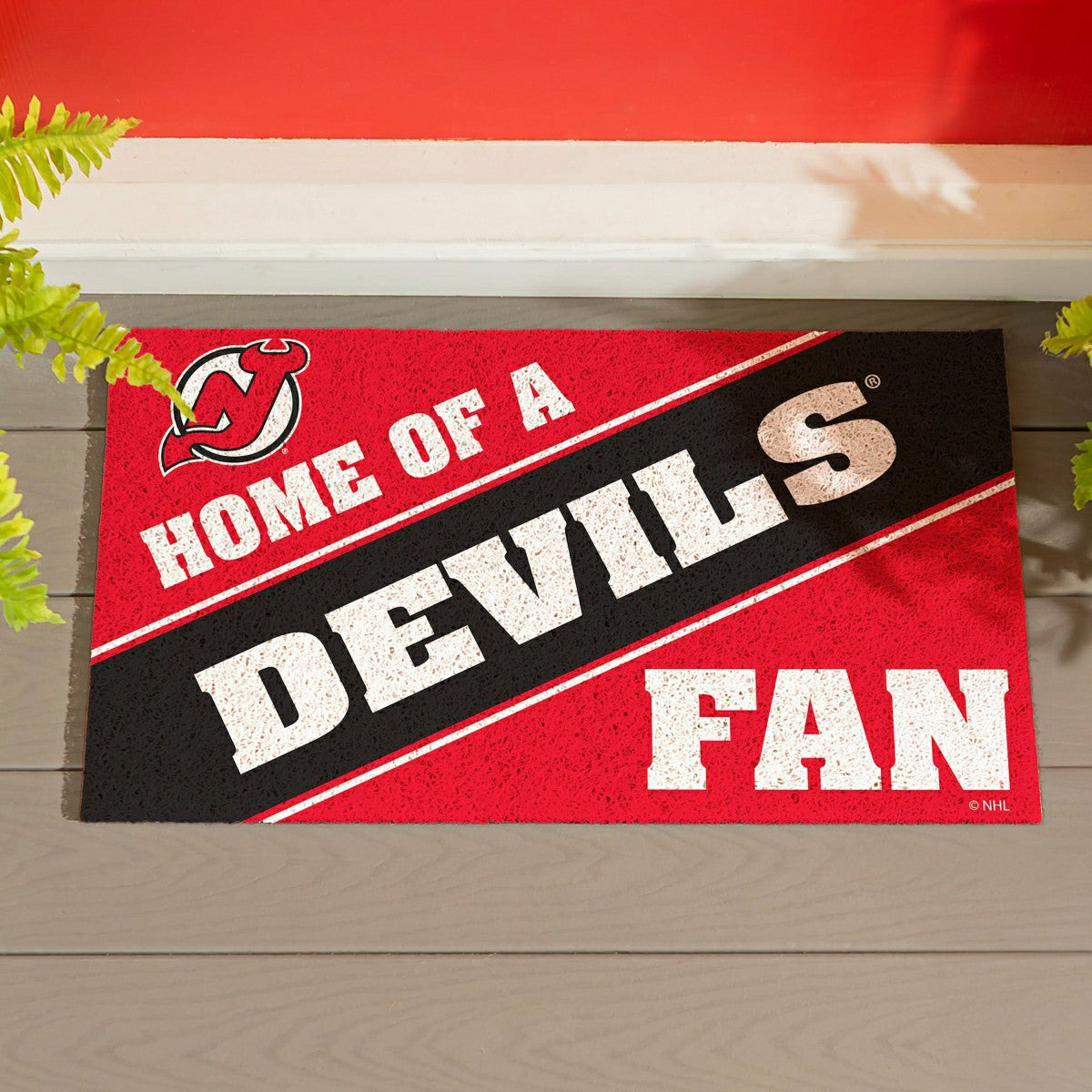 New Jersey Devils, PVC Mat COLOR, Home of a Fan - NHL