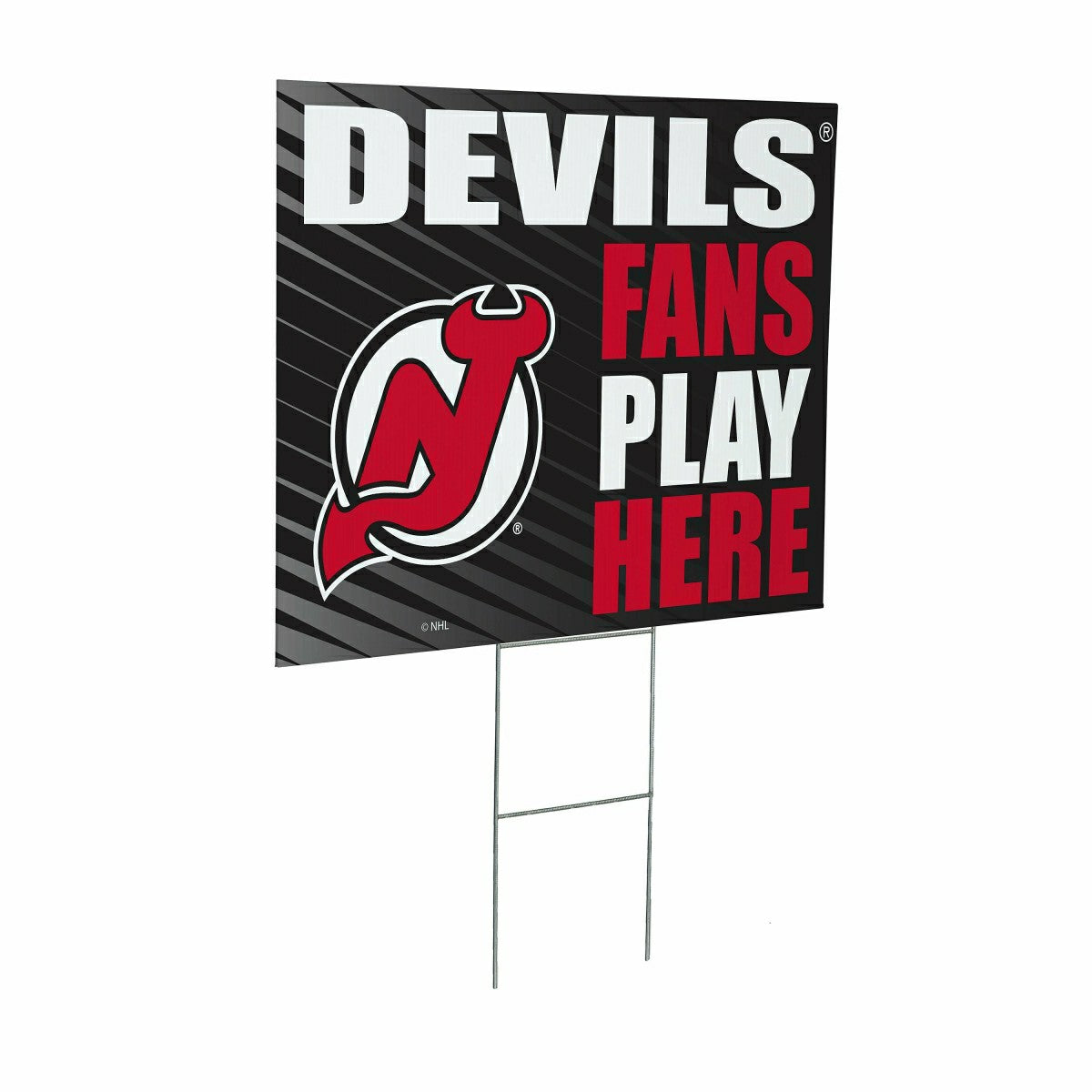 New Jersey Devils Coroplast Yard Sign "Fans Play Here" - NHL Home