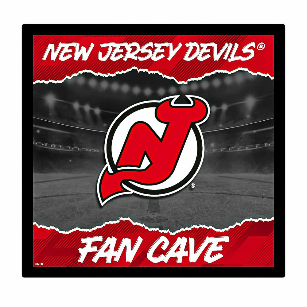 New Jersey Devils 23"H x 23"L LED Wall Decor, Edgelite, Square - NHL