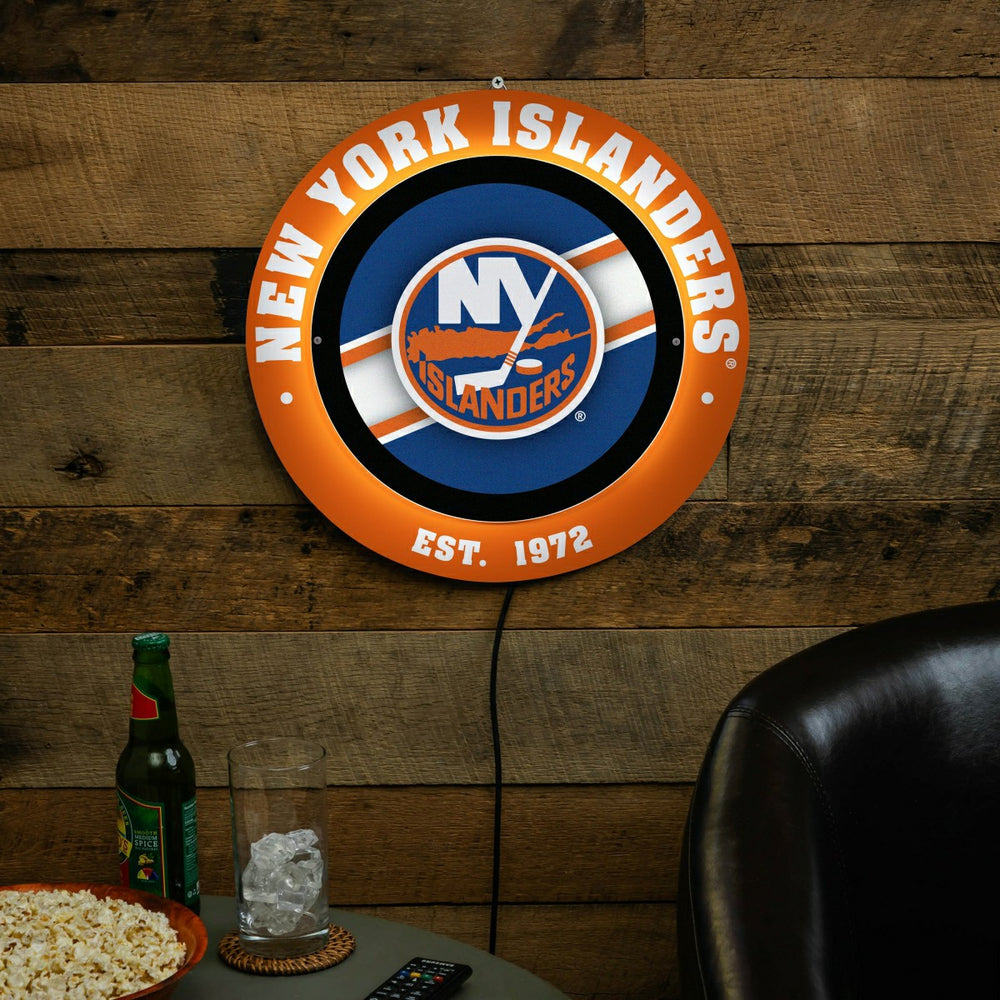 New York Islanders, Metal Lite, Round - NHL