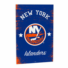 New York Islanders Wood Wall Sign, 16x24 - NHL Home