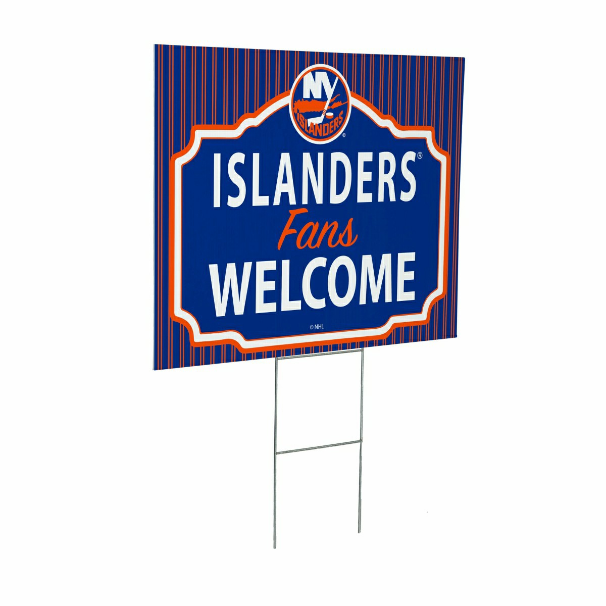 New York Islanders Coroplast Yard Sign, "Fans Welcome" - NHL Home