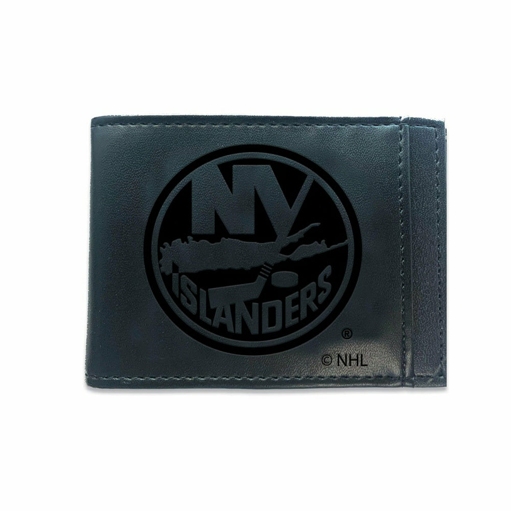 Front Pocket Wallet w/ RFID Blocking, New York Islanders, Black - NHL Home