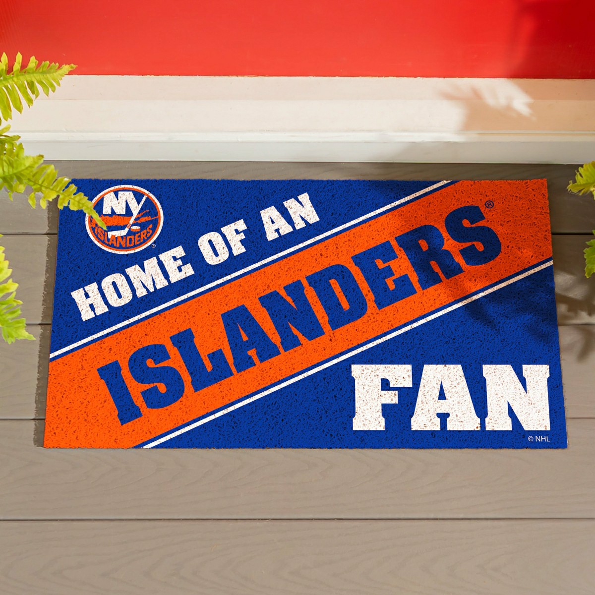 New York Islanders, PVC Mat COLOR, Home of a Fan - NHL
