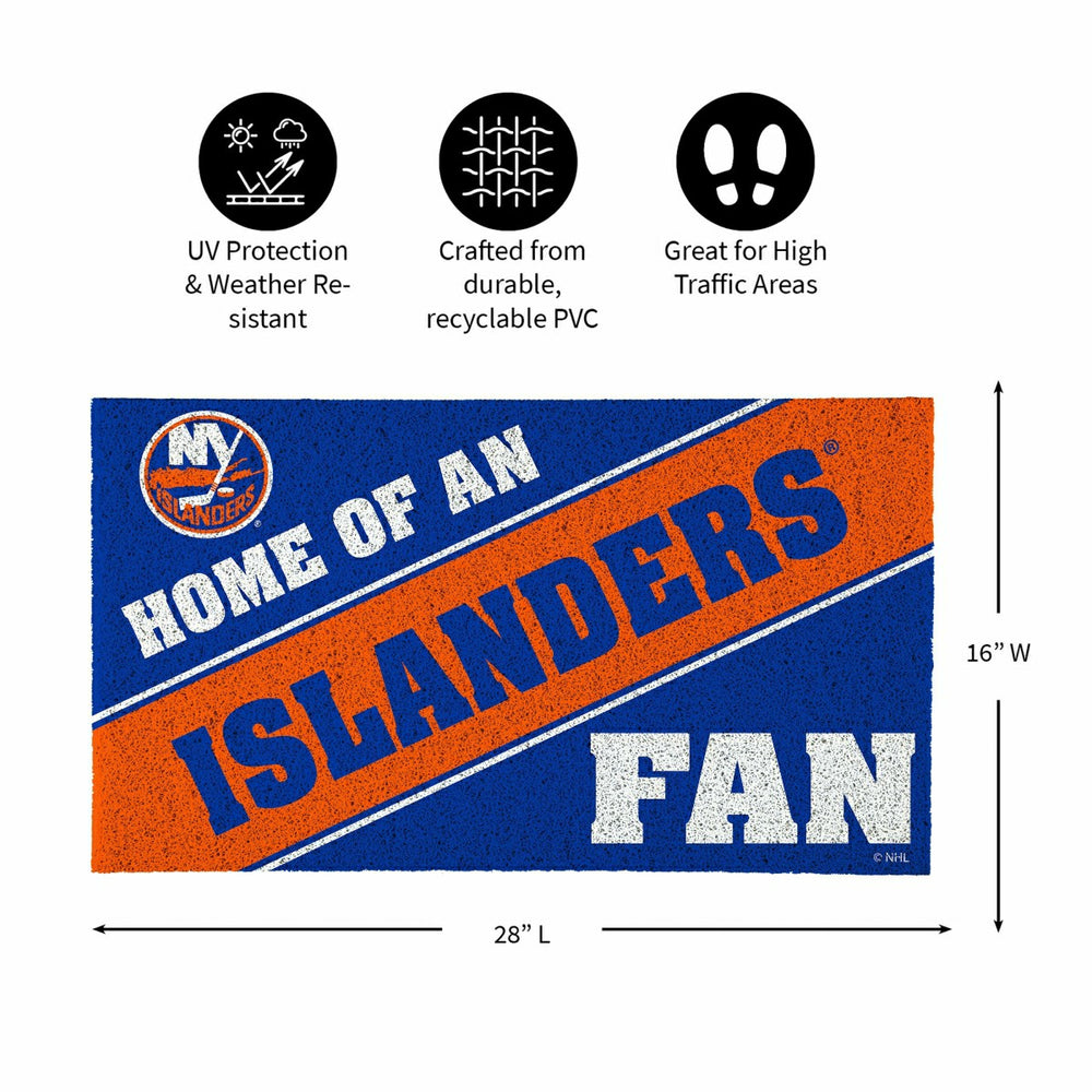 New York Islanders, PVC Mat COLOR, Home of a Fan - NHL