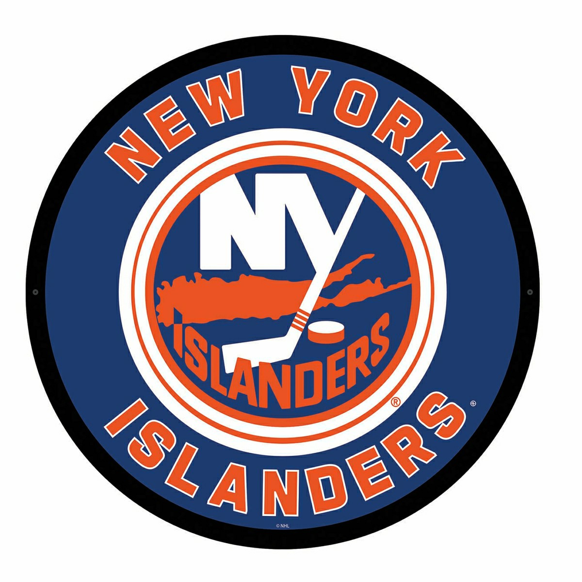 LED Wall Decor, Round, New York Islanders - NHL Home