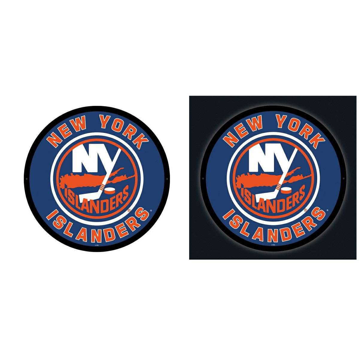 LED Wall Decor, Round, New York Islanders - NHL Home