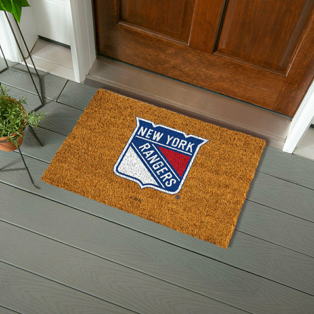 Coir Mat, 16"x28", New York Rangers - NHL
