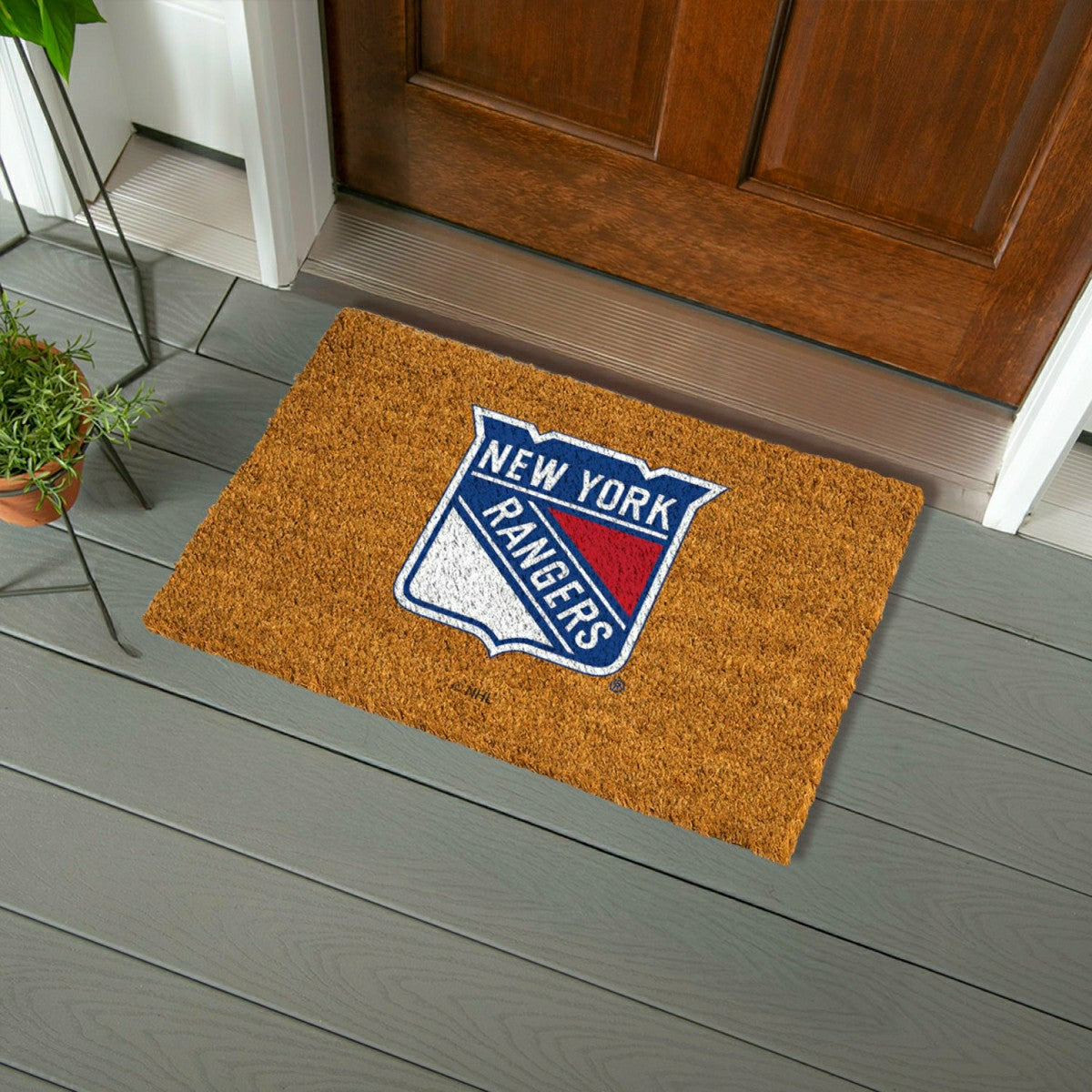 Coir Mat, 16"x28", New York Rangers - NHL