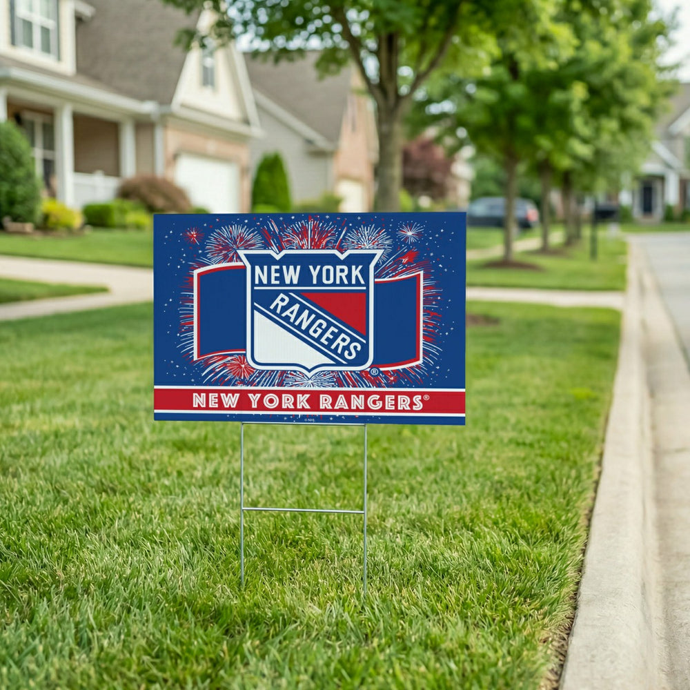 New York Rangers Yard Sign, Patriotic - NHL Home