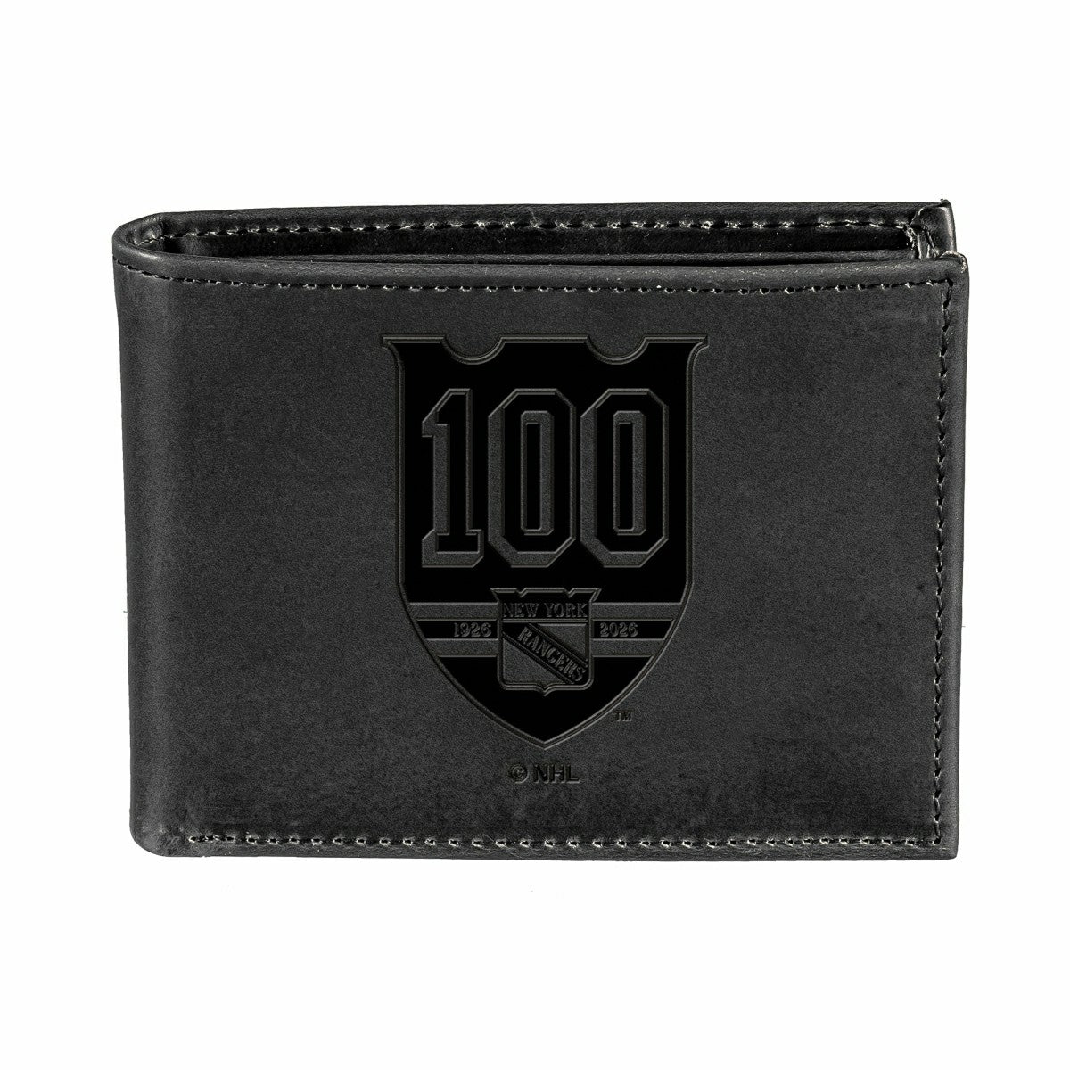 New York Rangers, 100 Anniversary Wallet, Bi-fold, Black - NHL Home