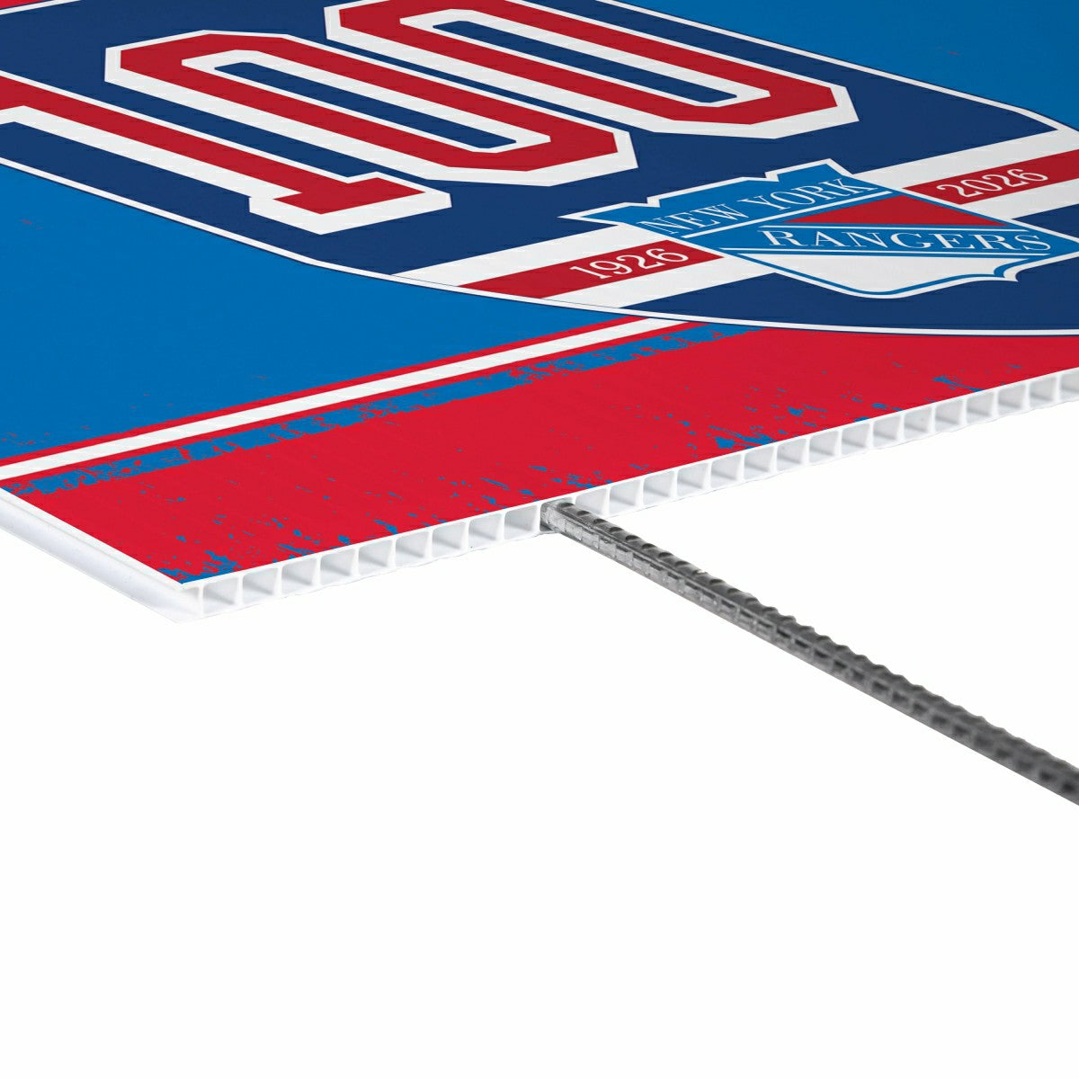 New York Rangers, 100 Anniversary Cororplast Yard Sign - NHL Home