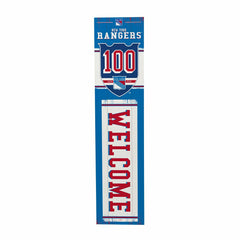 New York Rangers, 100 Anniversary Porch Leaner, 46" - NHL Home