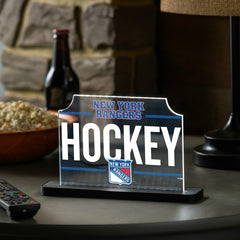 New York Rangers Hockey Rectangle Desklite LED Decor - NHL Home