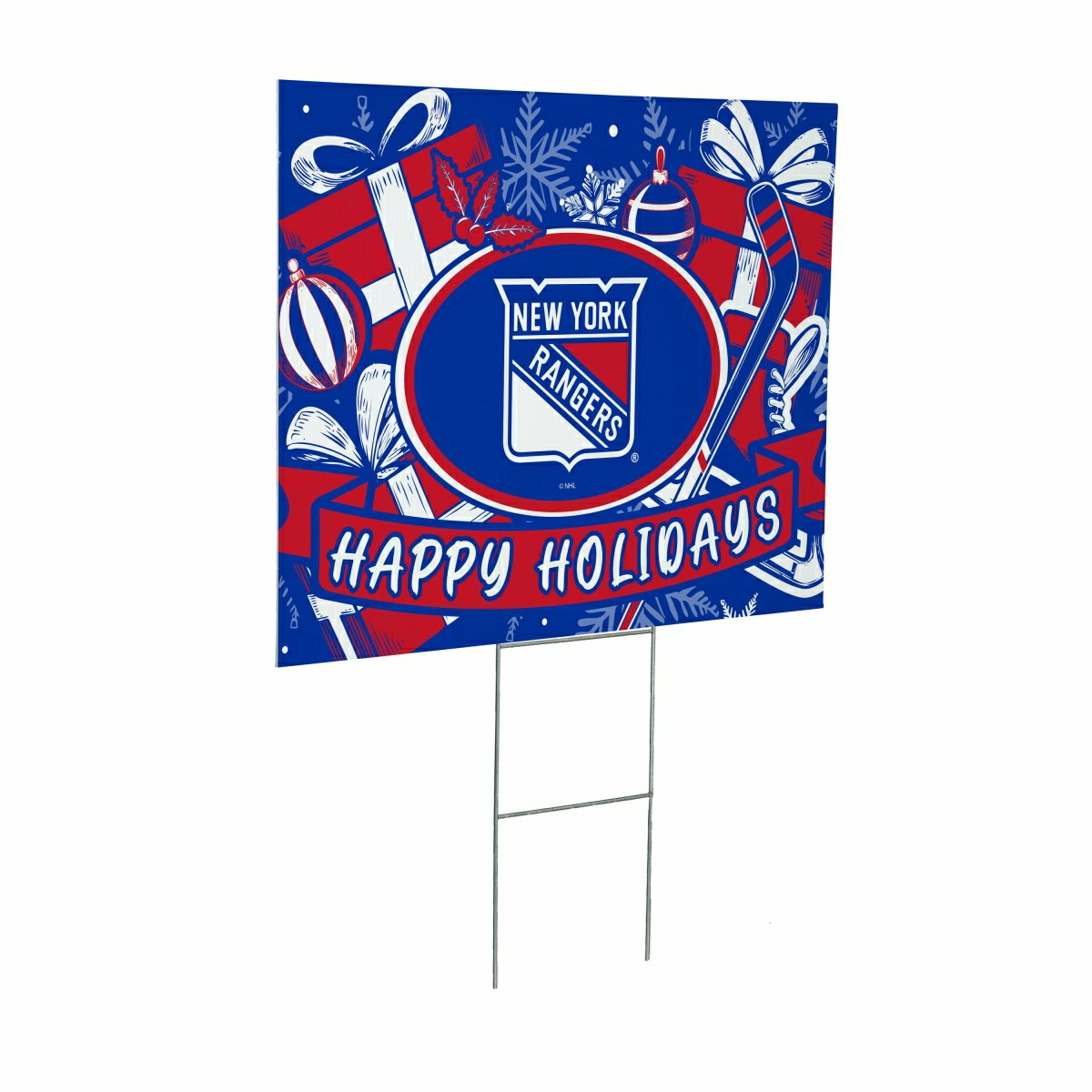 New York Rangers Yard Sign, Holiday - NHL Home