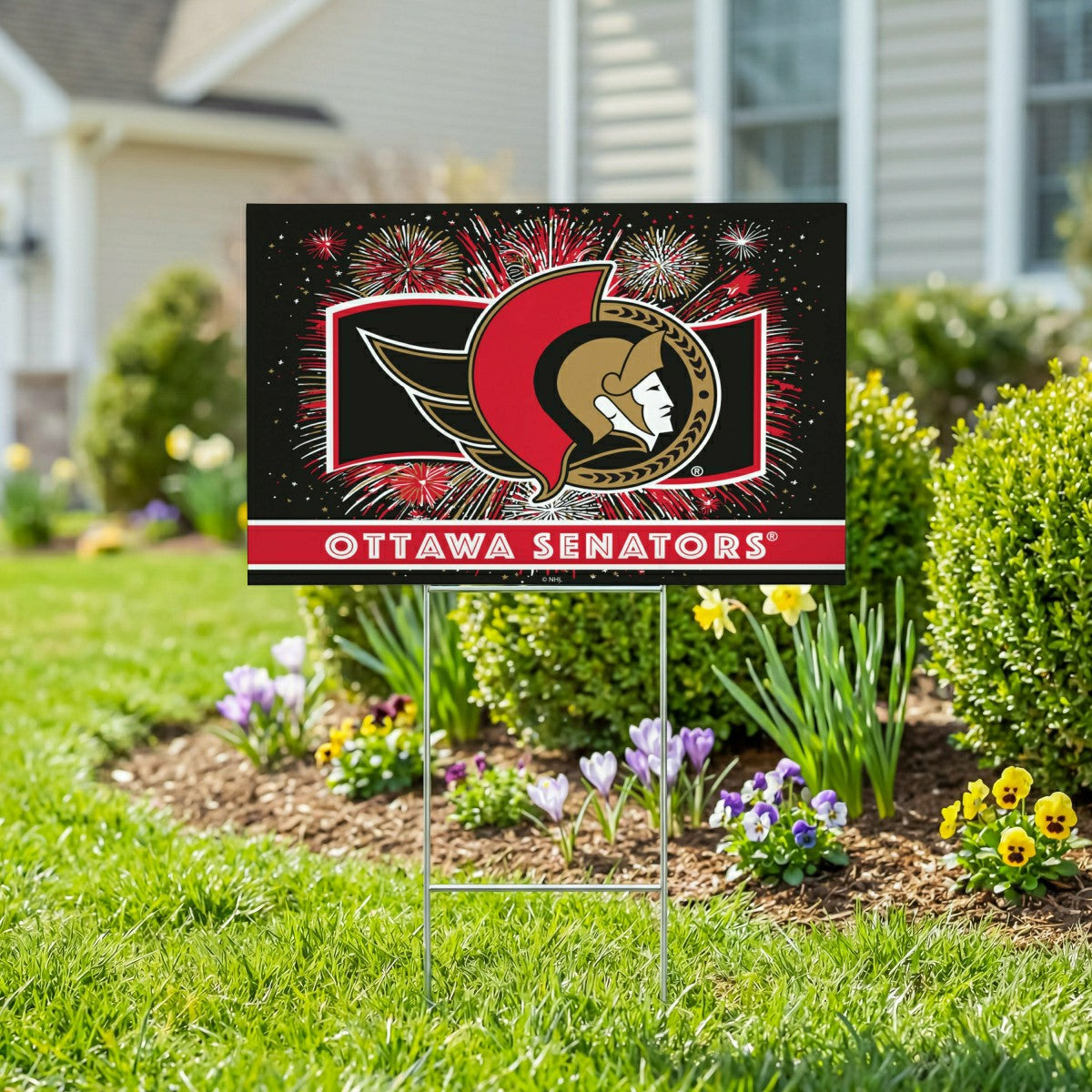 Ottawa Senators Yard Sign, Patriotic - NHL Home