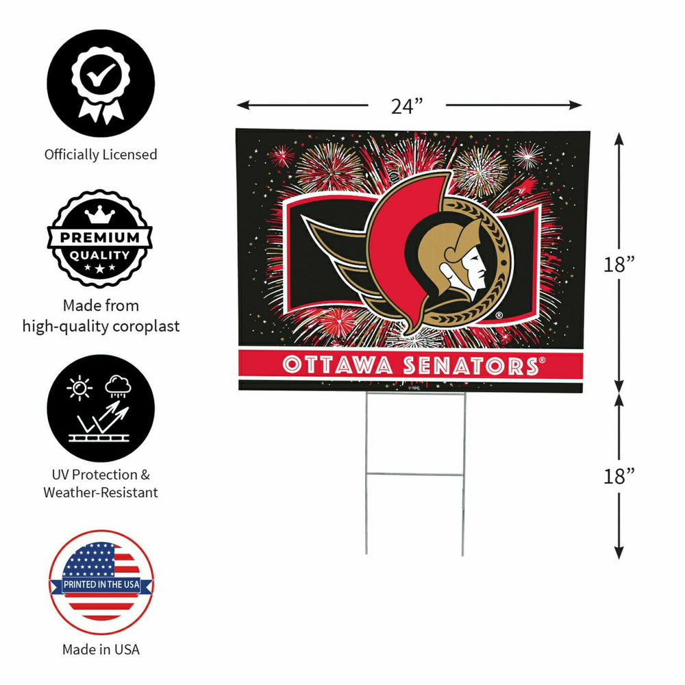 Ottawa Senators Yard Sign, Patriotic - NHL Home