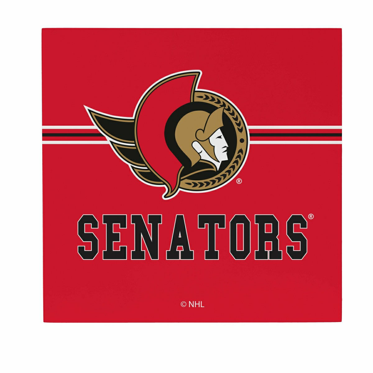 Ottawa Senators Wood Wall Sign, 12x12 - NHL Home