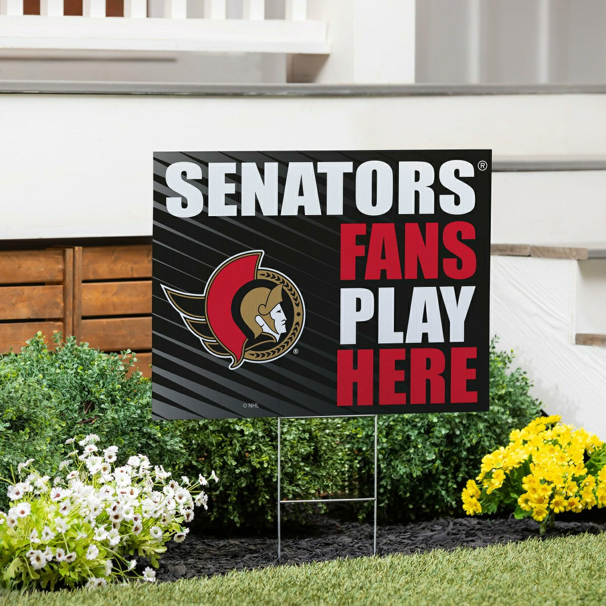 Ottawa Senators Coroplast Yard Sign "Fans Play Here" - NHL Home