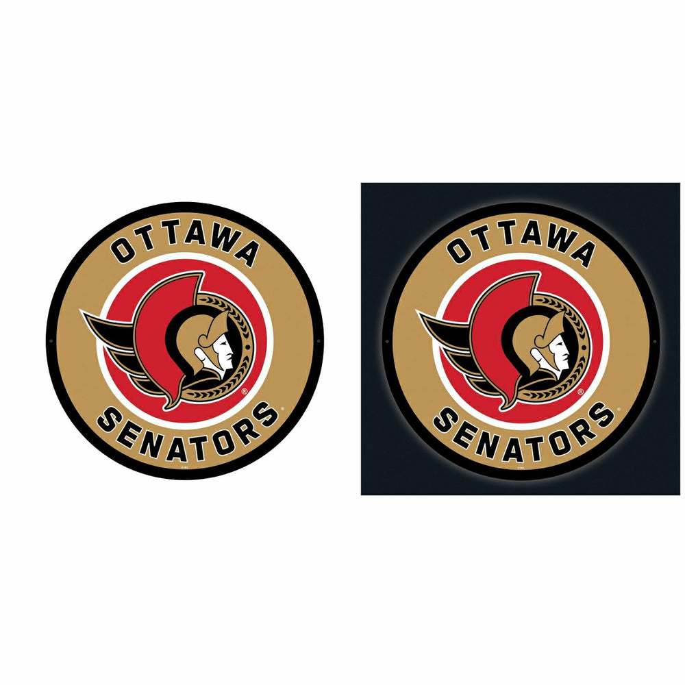 LED Wall Decor, Round, Ottawa Senators - NHL Home