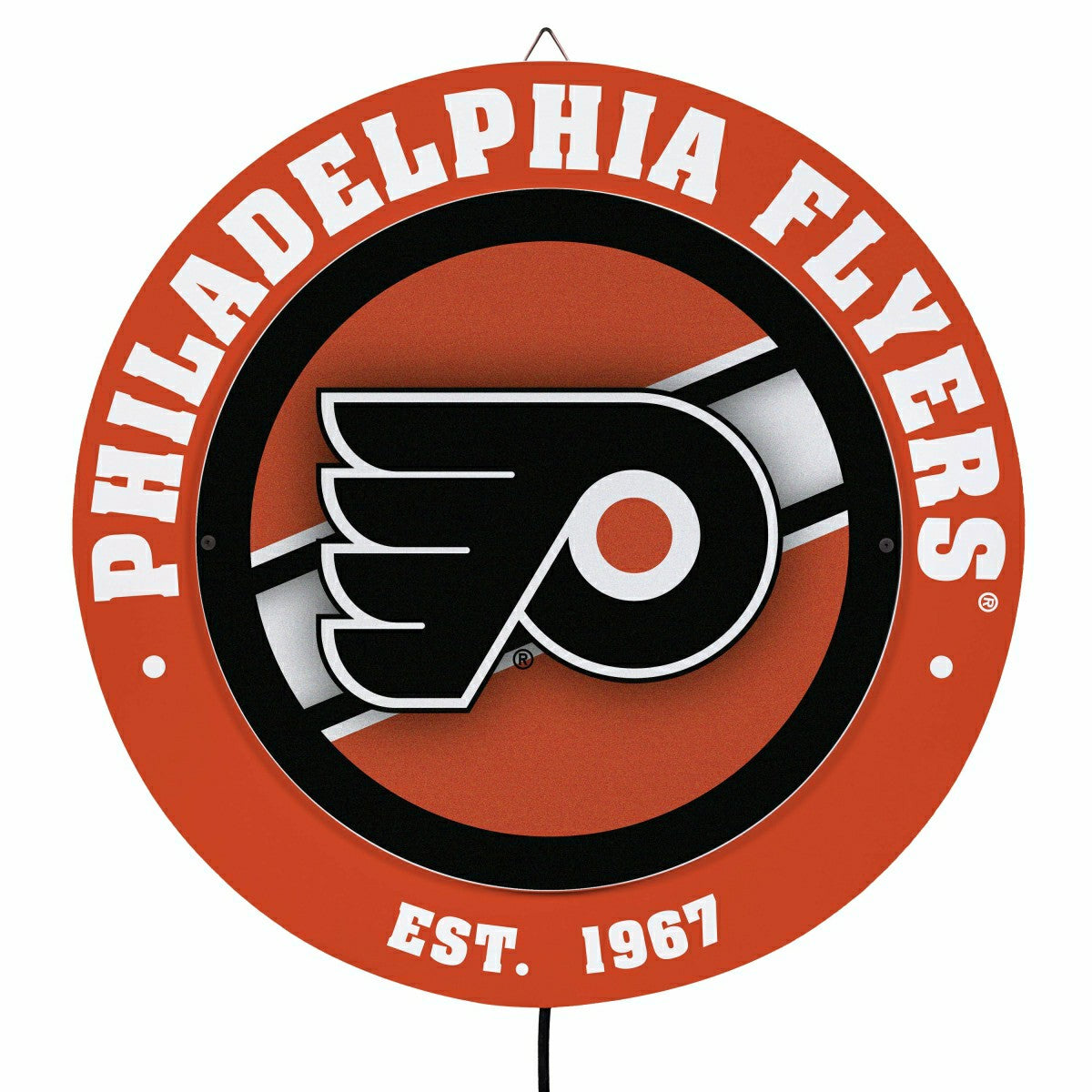 Philadelphia Flyers, Metal Lite, Round - NHL