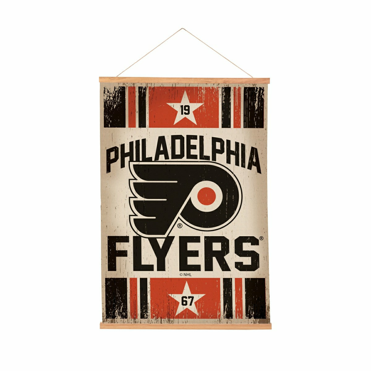 Philadelphia Flyers, Canvas Wall Tapestry, Medium, 36x24 - NHL Home
