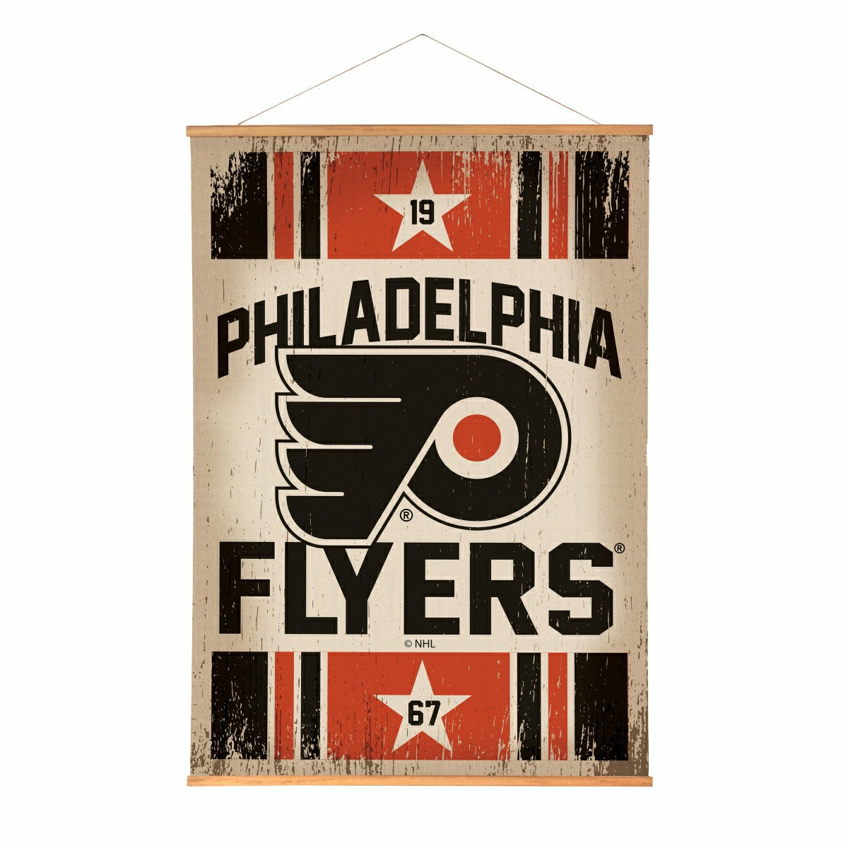 Philadelphia Flyers, Canvas Wall Tapestry, Large, 54x36 - NHL Home